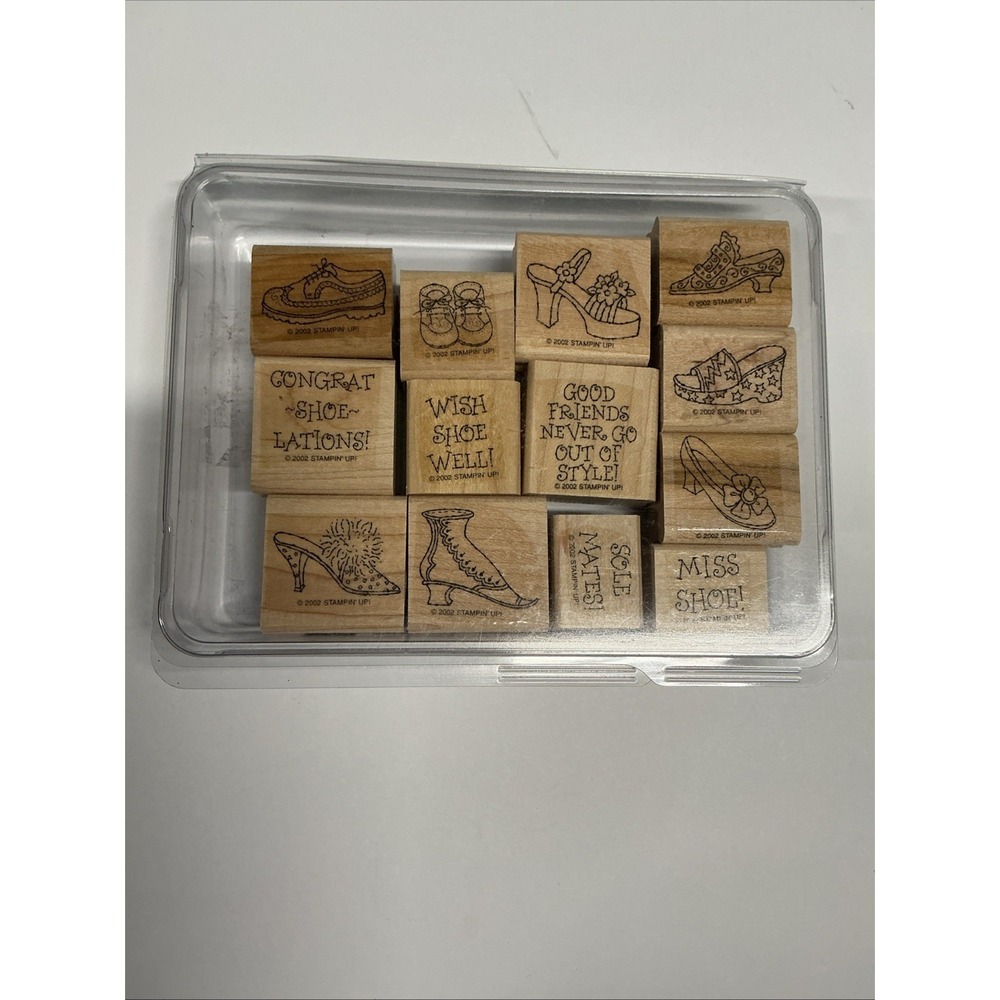 Stamp'N Up Stampin' Up! 2002 Steppin'‎ Style Wood/rubber Stamp Set Brand New